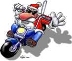 Bikermäßige Weihnachtsgrüße